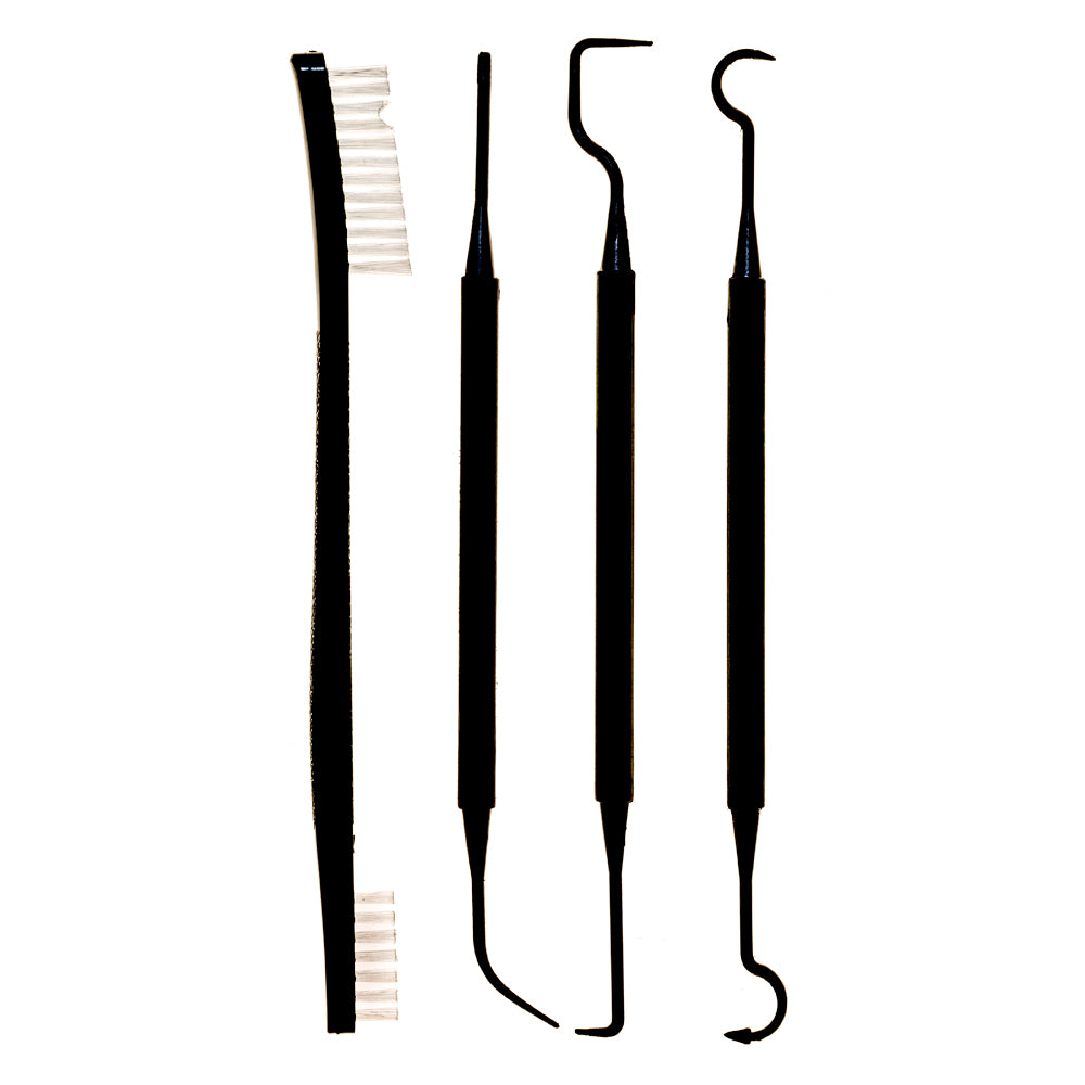 4-PIECE CLEANING PICK AND BRUSH SET