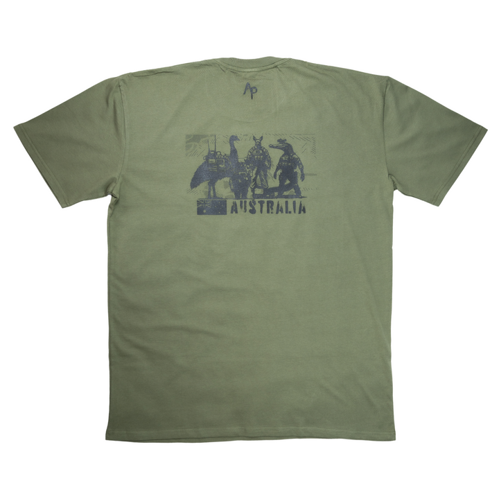 Kangaroo - Branded Shirt - Army Green