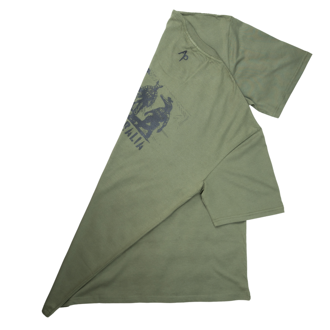 Kangaroo - Branded Shirt - Army Green