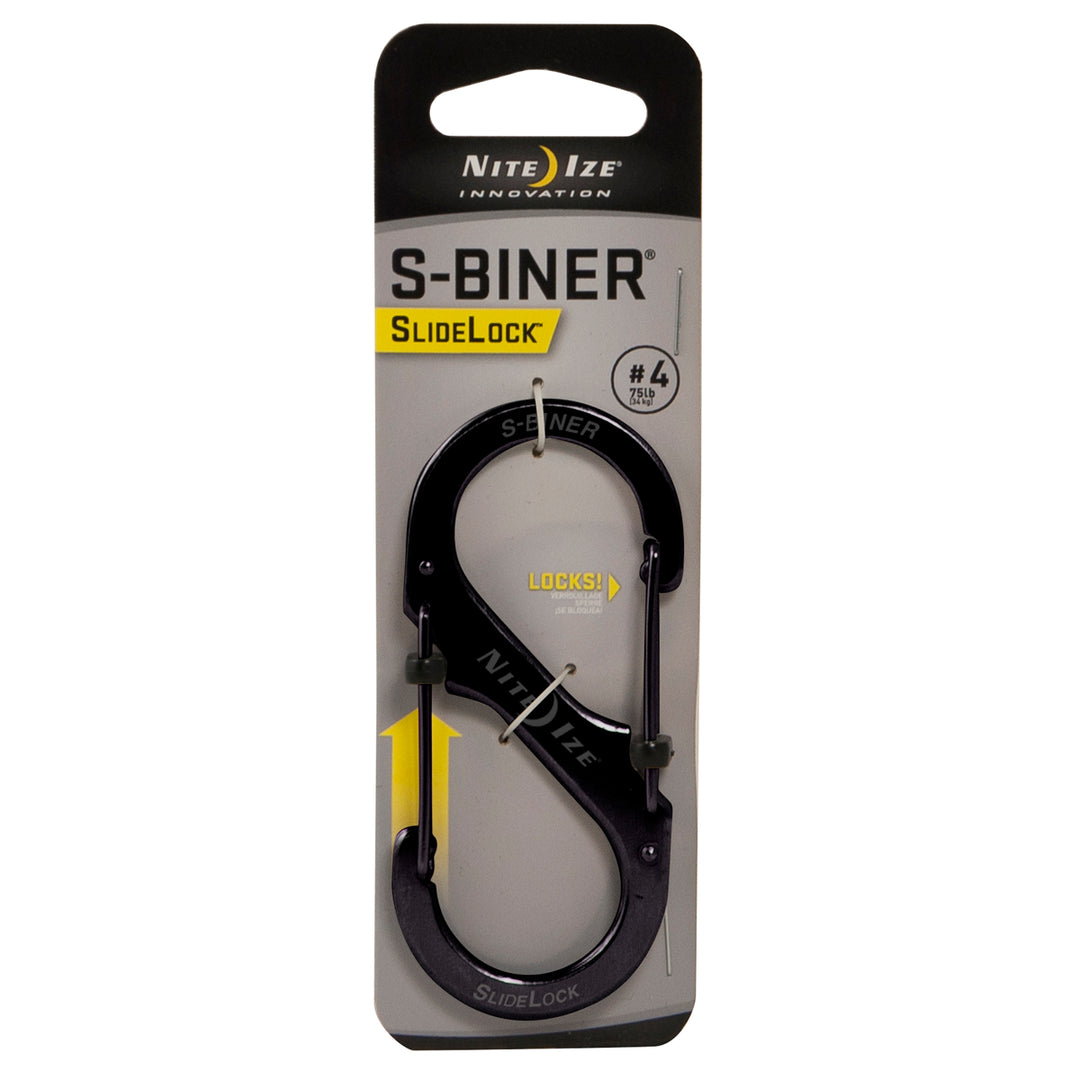 S-BINER® SLIDELOCK® STAINLESS STEEL #4 - Black