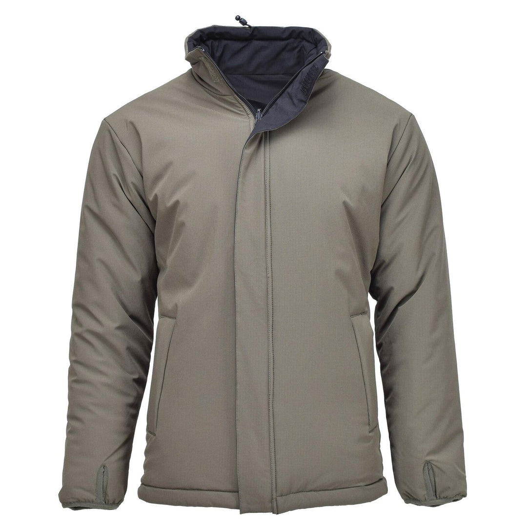 Reversible Insulated Jacket - Black and Olive